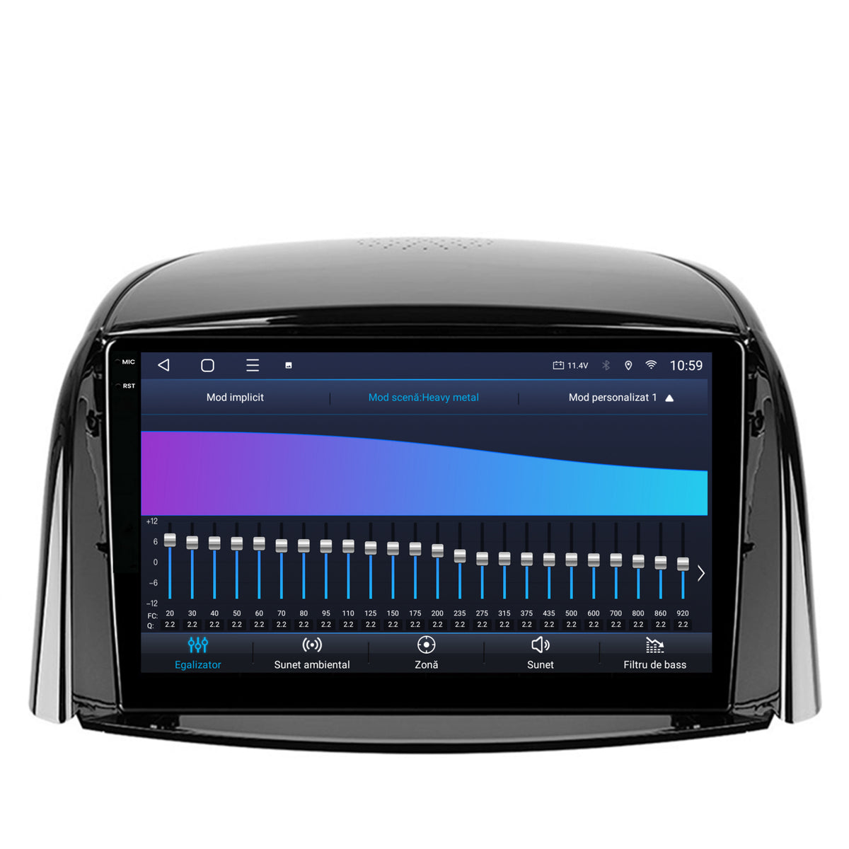Navigatie 2K HUB64 Renault Koleos (2009-2016), 4GB RAM, Android, Octacore, Slot Sim 4G, DSP, GPS, Wi-FI, Carplay, Android Auto, USB, Bluetooth, Waze, Touchscreen, 9.5 Inch