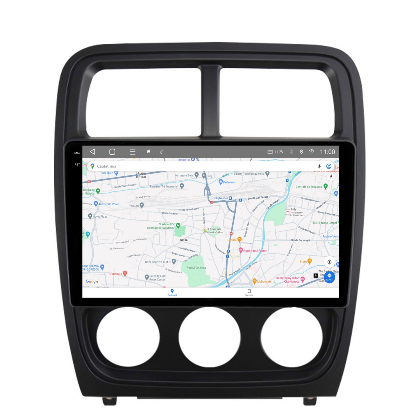 Navigatie 2K HUB64 Dodge Caliber (2010-2012), 4GB RAM, Android, Octacore, Slot Sim 4G, DSP, GPS, Wi-FI, Carplay, Android Auto, USB, Bluetooth, Waze, Touchscreen, 9.5 Inch