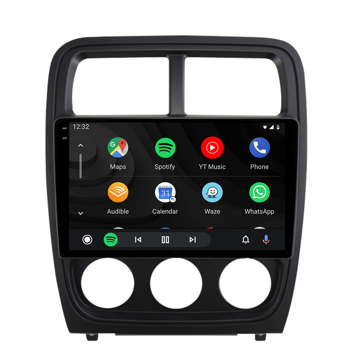 Navigatie 2K HUB64 Dodge Caliber (2010-2012), 8GB RAM, Android, Octacore, Slot Sim 4G, DSP, GPS, Wi-FI, Carplay, Android Auto, USB, Bluetooth, Waze, Touchscreen, 9.5 Inch