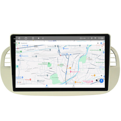 Navigatie 2K HUB64 Fiat 500 (2007-2014), 4GB RAM, Android, Octacore, Slot Sim 4G, DSP, GPS, Wi-FI, Carplay, Android Auto, USB, Bluetooth, Waze, Touchscreen, 9.5 Inch