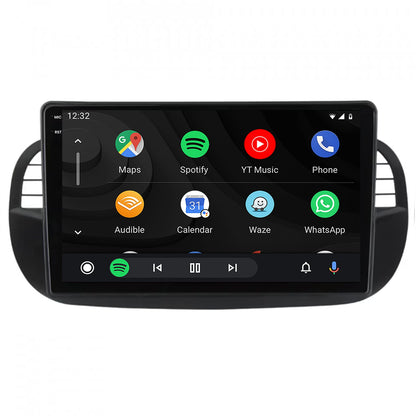 Navigatie 2K HUB64 Fiat 500 (2007-2014), 4GB RAM, Android, Octacore, Slot Sim 4G, DSP, GPS, Wi-FI, Carplay, Android Auto, USB, Bluetooth, Waze, Touchscreen, 9.5 Inch