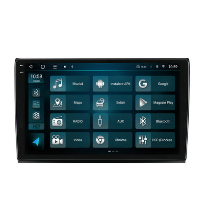 Navigatie 2K HUB64 Fiat Bravo (2006-2014), 4GB RAM, Android, Octacore, Slot Sim 4G, DSP, GPS, Wi-FI, Carplay, Android Auto, USB, Bluetooth, Waze, Touchscreen, 9.5 Inch
