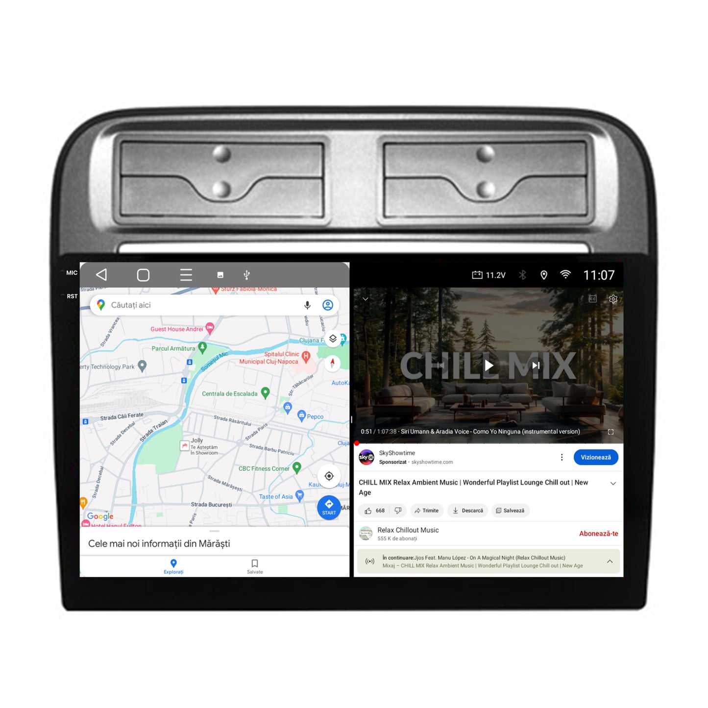 Navigatie 2K HUB64 Fiat Punto / Linea (2007-2014), 4GB RAM, Android, Octacore, Slot Sim 4G, DSP, GPS, Wi-FI, Carplay, Android Auto, USB, Bluetooth, Waze, Touchscreen, 9.5 Inch
