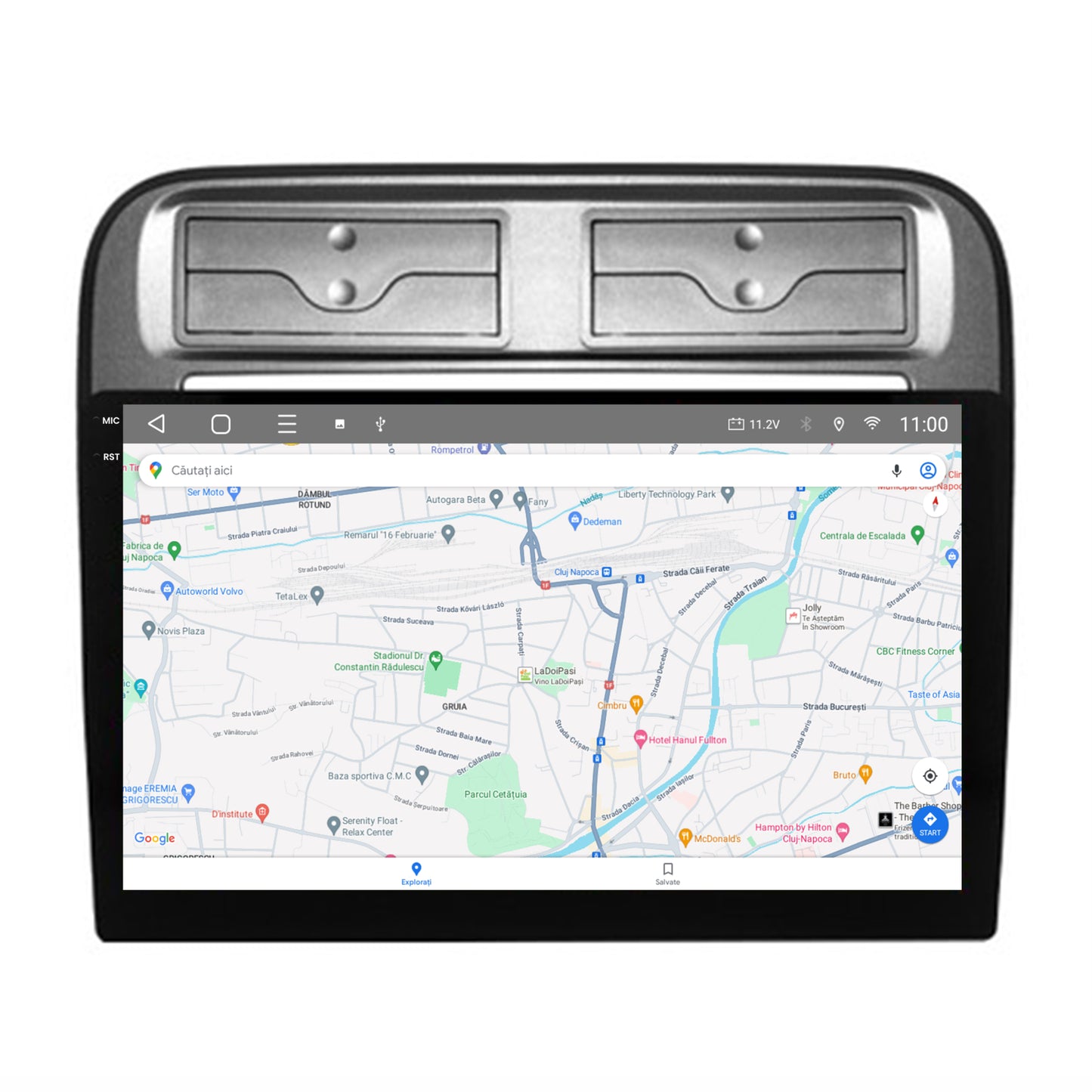 Navigatie 2K HUB64 Fiat Punto / Linea (2007-2014), 8GB RAM, Android, Octacore, Slot Sim 4G, DSP, GPS, Wi-FI, Carplay, Android Auto, USB, Bluetooth, Waze, Touchscreen, 9.5 Inch