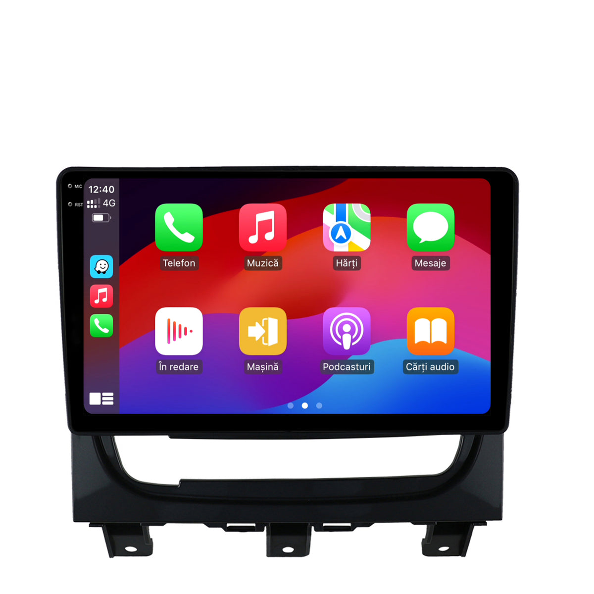 Navigatie 2K HUB64 Fiat Strada / Idea (2011-2016), 4GB RAM, Android, Octacore, Slot Sim 4G, DSP, GPS, Wi-FI, Carplay, Android Auto, USB, Bluetooth, Waze, Touchscreen, 9.5 Inch
