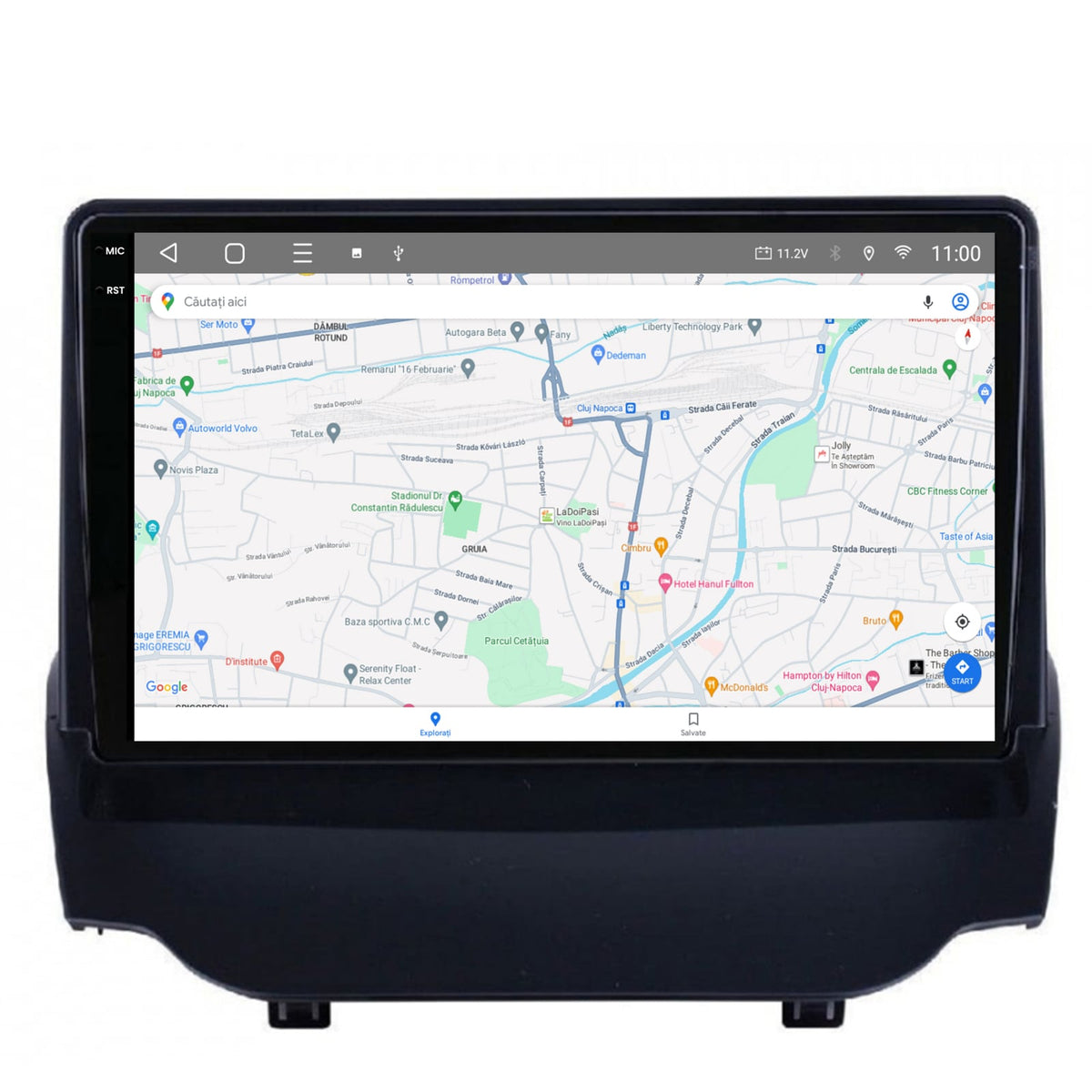 Navigatie 2K HUB64 Ford EcoSport (2013-2016) 4GB RAM, Android, Octacore, Slot Sim 4G, DSP, GPS, Wi-FI, Carplay, Android Auto, USB, Bluetooth, Waze, Touchscreen, 9.5 Inch
