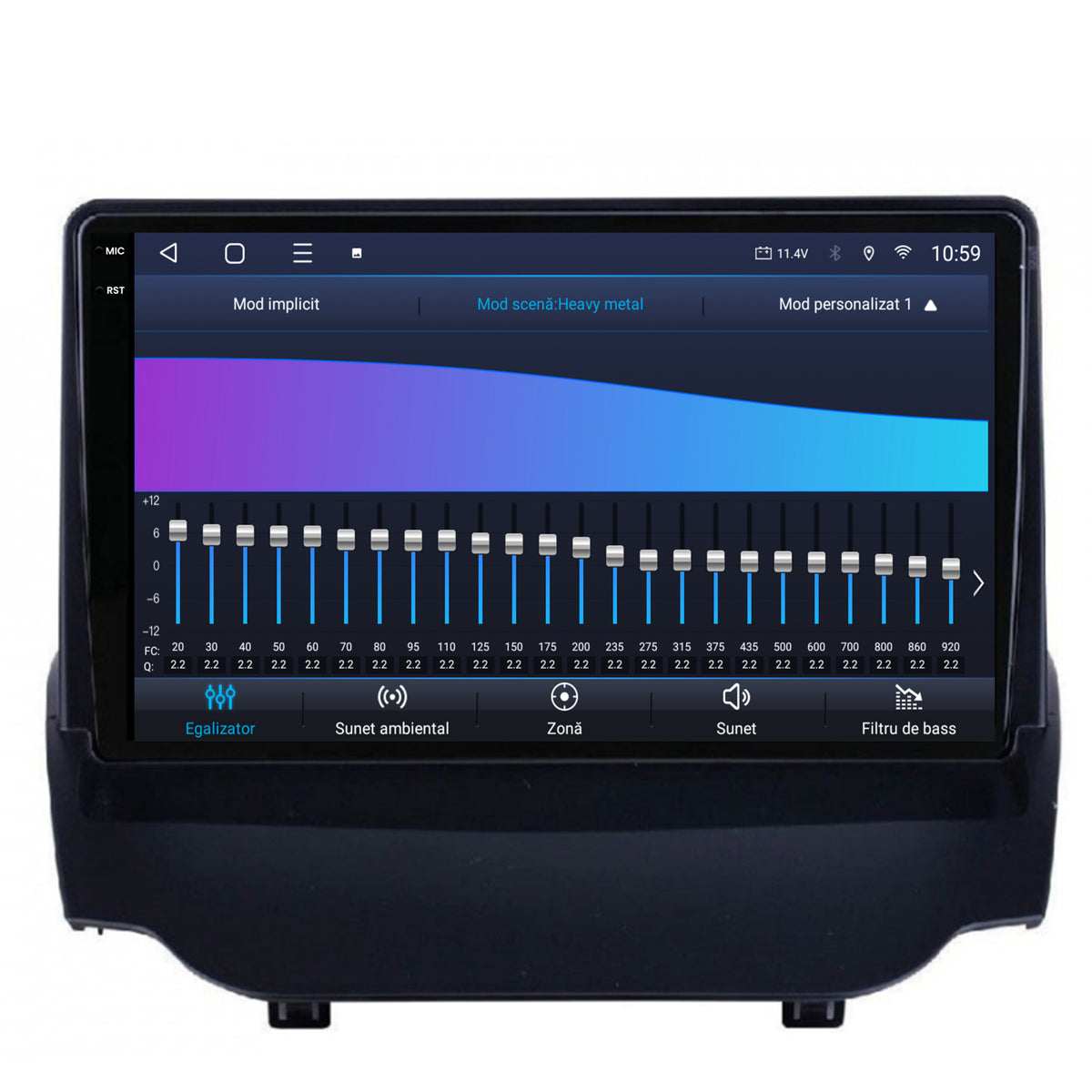 Navigatie 2K HUB64 Ford EcoSport (2013-2016) 4GB RAM, Android, Octacore, Slot Sim 4G, DSP, GPS, Wi-FI, Carplay, Android Auto, USB, Bluetooth, Waze, Touchscreen, 9.5 Inch
