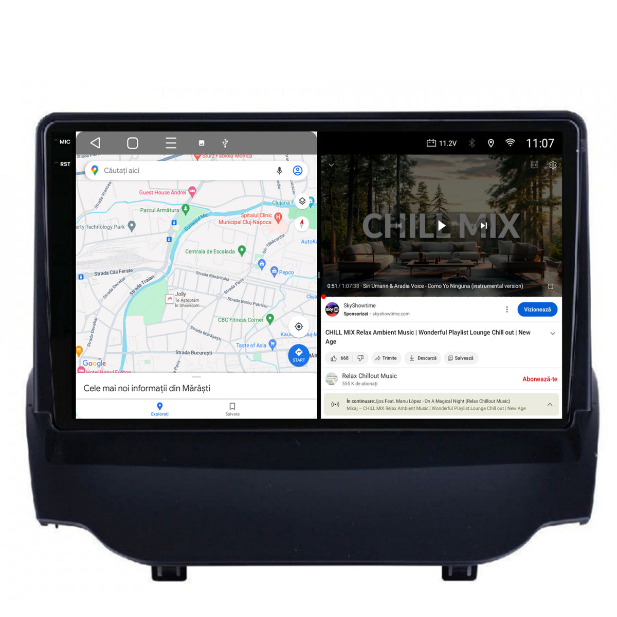 Navigatie 2K HUB64 Ford EcoSport (2013-2016) 4GB RAM, Android, Octacore, Slot Sim 4G, DSP, GPS, Wi-FI, Carplay, Android Auto, USB, Bluetooth, Waze, Touchscreen, 9.5 Inch