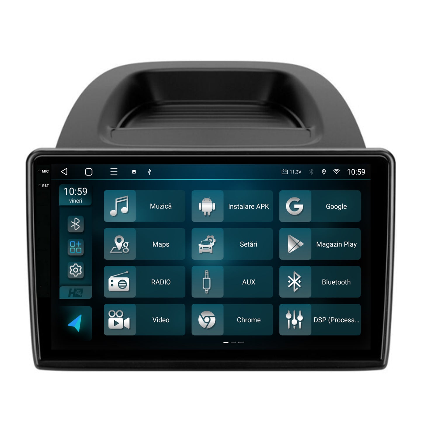 Navigatie 2K HUB64 Ford EcoSport (2017- Prezent) 4GB RAM, Android, Octacore, Slot Sim 4G, DSP, GPS, Wi-FI, Carplay, Android Auto, USB, Bluetooth, Waze, Touchscreen, 9.5 Inch