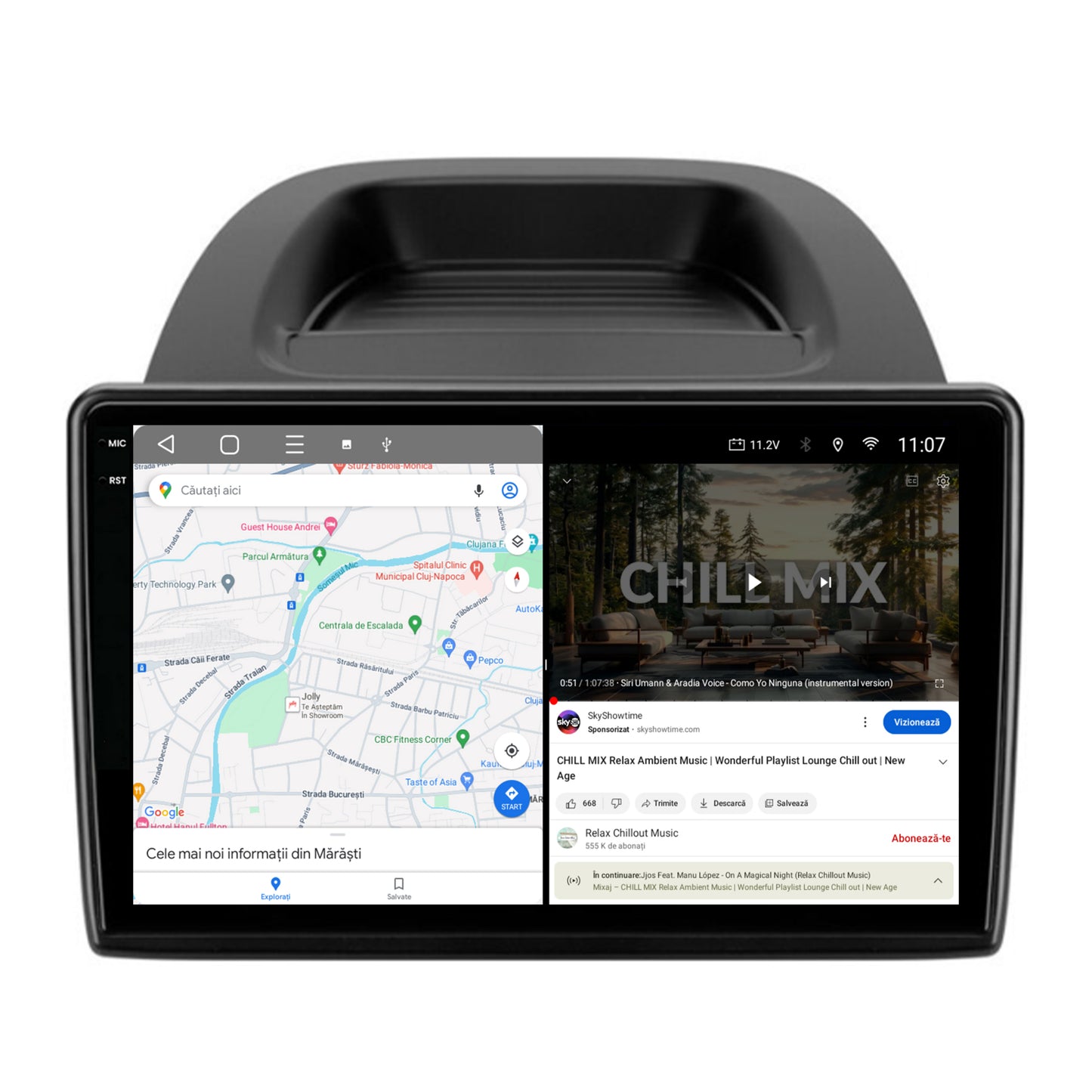 Navigatie 2K HUB64 Ford EcoSport (2017- Prezent) 4GB RAM, Android, Octacore, Slot Sim 4G, DSP, GPS, Wi-FI, Carplay, Android Auto, USB, Bluetooth, Waze, Touchscreen, 9.5 Inch