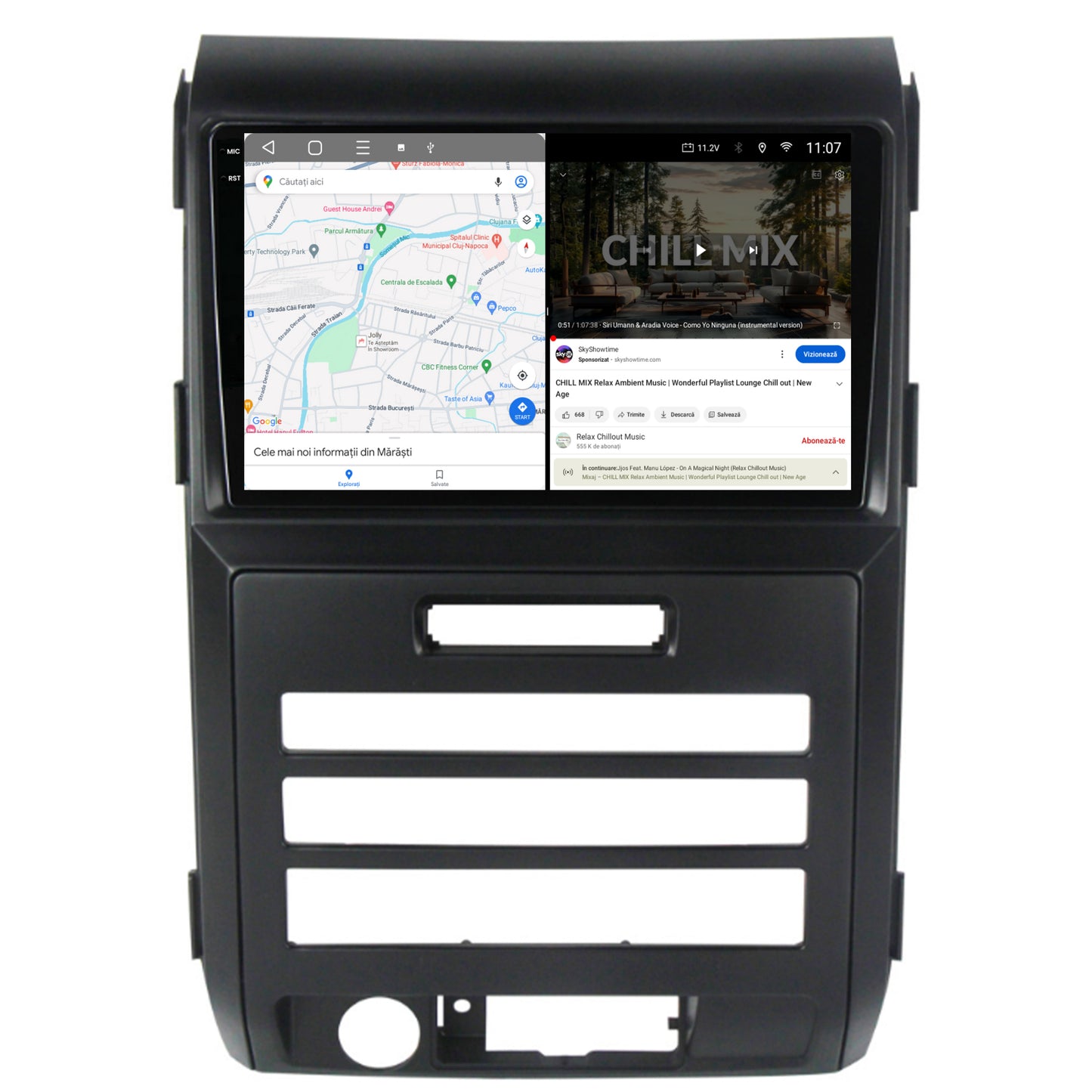 Navigatie 2K HUB64 Ford F150 (2008-2014), 4GB RAM, Android, Octacore, Slot Sim 4G, DSP, GPS, Wi-FI, Carplay, Android Auto, USB, Bluetooth, Waze, Touchscreen, 9.5 Inch