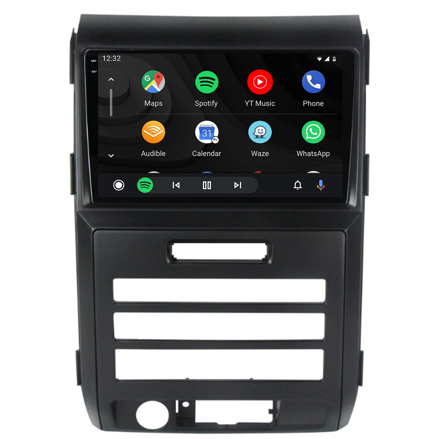 Navigatie 2K HUB64 Ford F150 (2008-2014), 4GB RAM, Android, Octacore, Slot Sim 4G, DSP, GPS, Wi-FI, Carplay, Android Auto, USB, Bluetooth, Waze, Touchscreen, 9.5 Inch