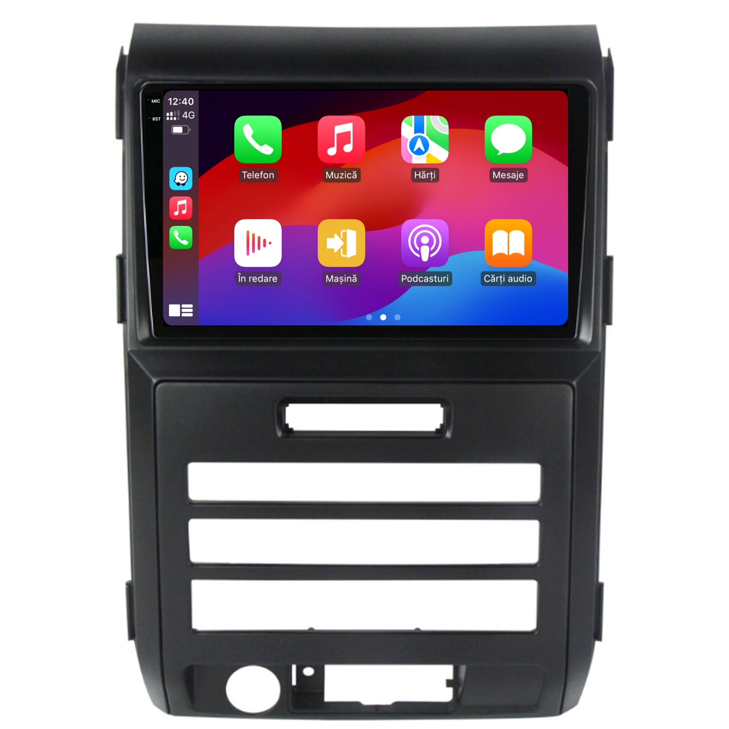 Navigatie 2K HUB64 Ford F150 (2008-2014), 4GB RAM, Android, Octacore, Slot Sim 4G, DSP, GPS, Wi-FI, Carplay, Android Auto, USB, Bluetooth, Waze, Touchscreen, 9.5 Inch