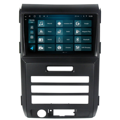 Navigatie 2K HUB64 Ford F150 (2008-2014), 8GB RAM, Android, Octacore, Slot Sim 4G, DSP, GPS, Wi-FI, Carplay, Android Auto, USB, Bluetooth, Waze, Touchscreen, 9.5 Inch