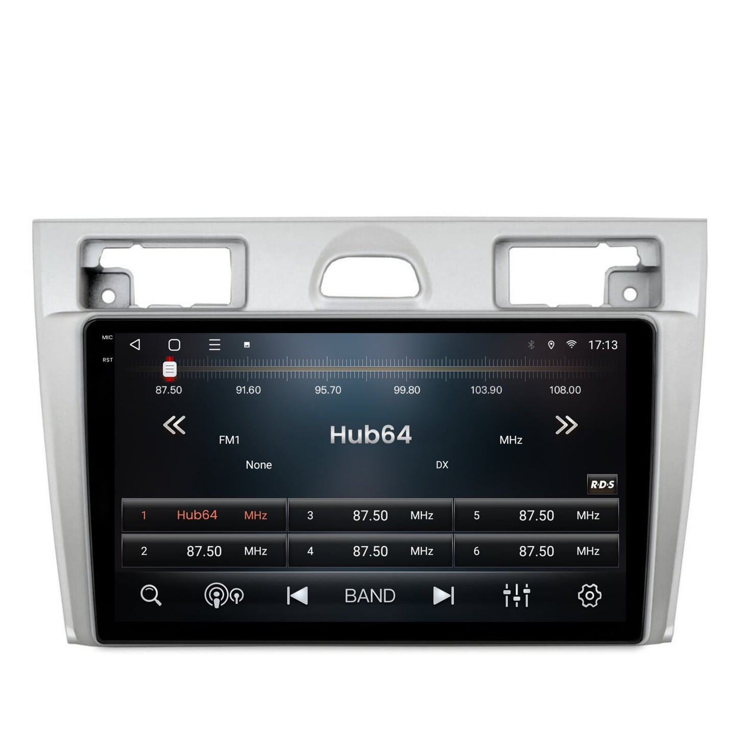 Navigatie 2K HUB64 Ford Fiesta (2002-2008), 4GB RAM, Android, Octacore, Slot Sim 4G, DSP, GPS, Wi-FI, Carplay, Android Auto, USB, Bluetooth, Waze, Touchscreen, 9.5 Inch