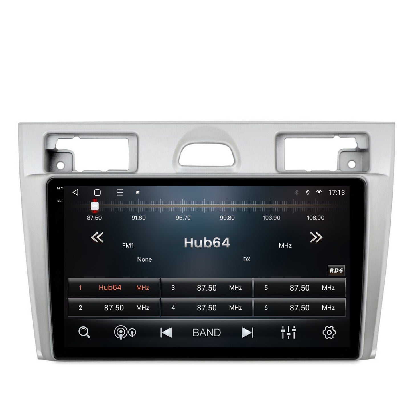 Navigatie 2K HUB64 Ford Fiesta (2002-2008), 8GB RAM, Android, Octacore, Slot Sim 4G, DSP, GPS, Wi-FI, Carplay, Android Auto, USB, Bluetooth, Waze, Touchscreen, 9.5 Inch