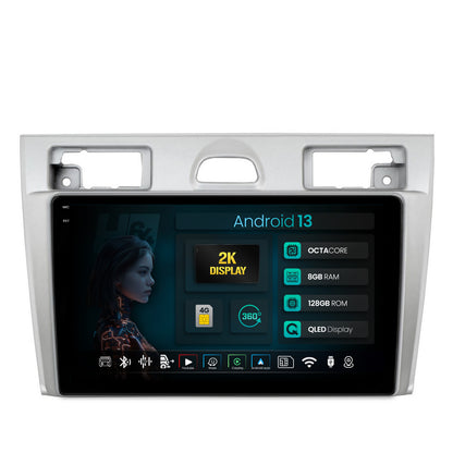 Navigatie 2K HUB64 Ford Fiesta (2002-2008), 8GB RAM, Android, Octacore, Slot Sim 4G, DSP, GPS, Wi-FI, Carplay, Android Auto, USB, Bluetooth, Waze, Touchscreen, 9.5 Inch