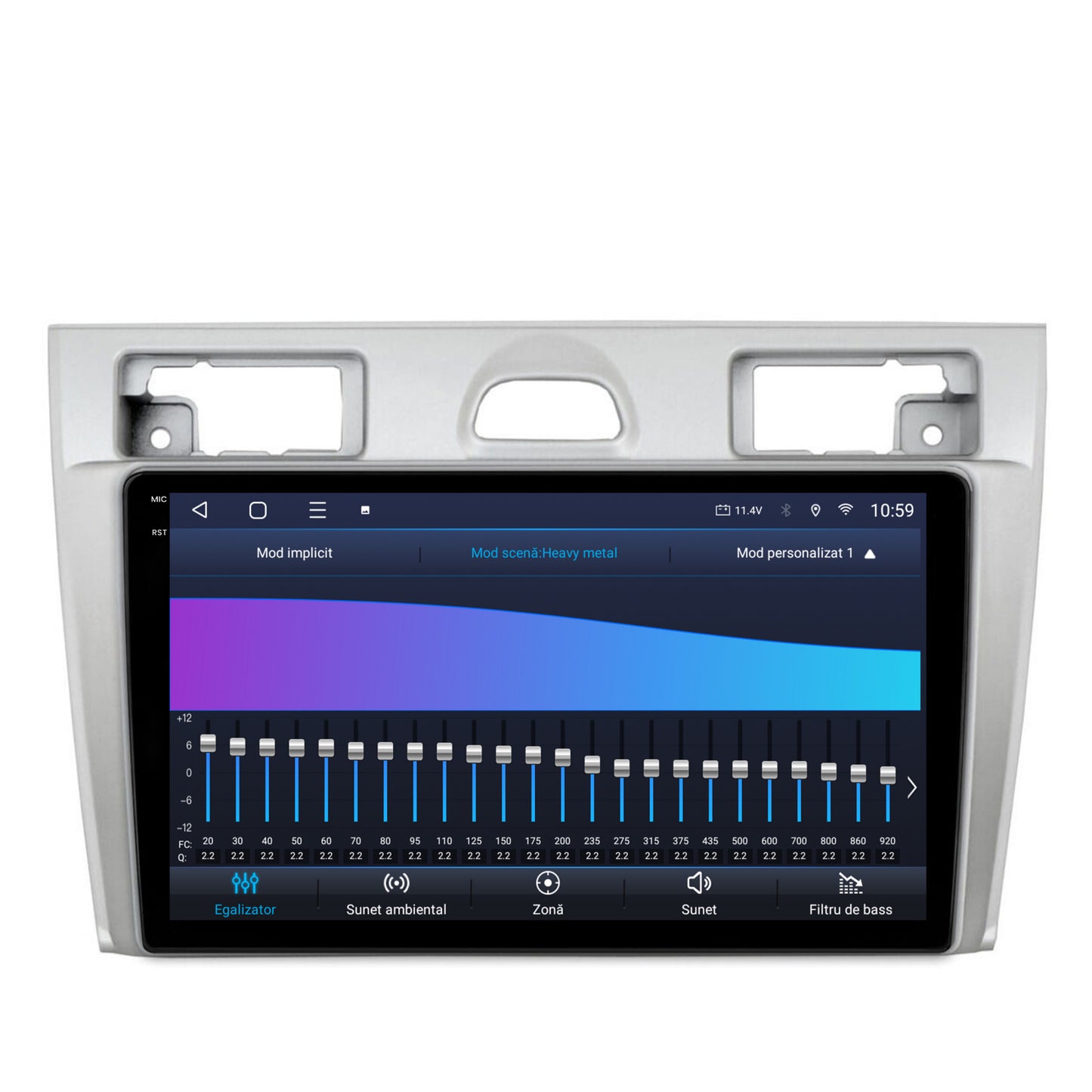 Navigatie 2K HUB64 Ford Fiesta (2002-2008), 8GB RAM, Android, Octacore, Slot Sim 4G, DSP, GPS, Wi-FI, Carplay, Android Auto, USB, Bluetooth, Waze, Touchscreen, 9.5 Inch