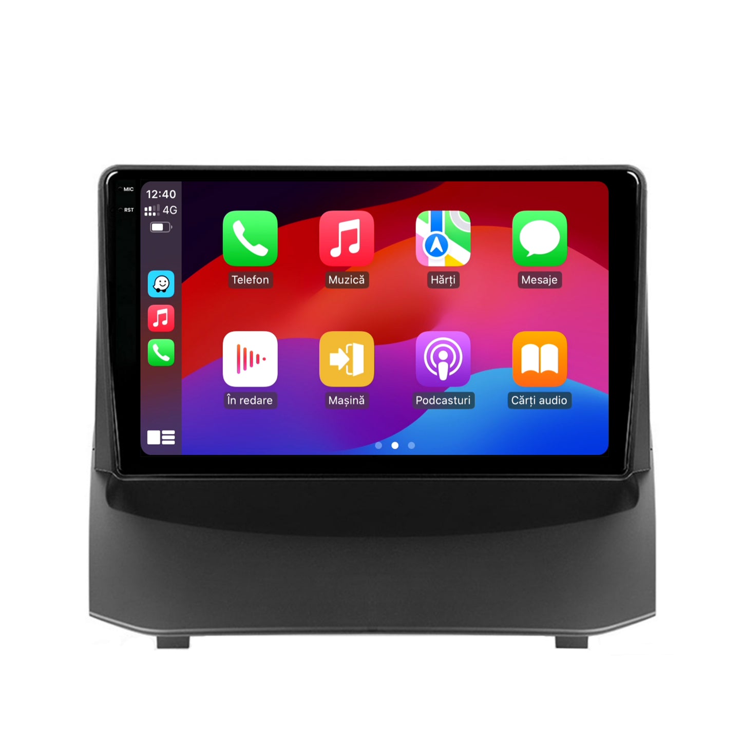 Navigatie 2K HUB64 Ford Fiesta (2009-2012), 4GB RAM, Android, Octacore, Slot Sim 4G, DSP, GPS, Wi-FI, Carplay, Android Auto, USB, Bluetooth, Waze, Touchscreen, 9.5 Inch