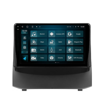 Navigatie 2K HUB64 Ford Fiesta (2013-2017), 8GB RAM, Android, Octacore, Slot Sim 4G, DSP, GPS, Wi-FI, Carplay, Android Auto, USB, Bluetooth, Waze, Touchscreen, 9.5 Inch