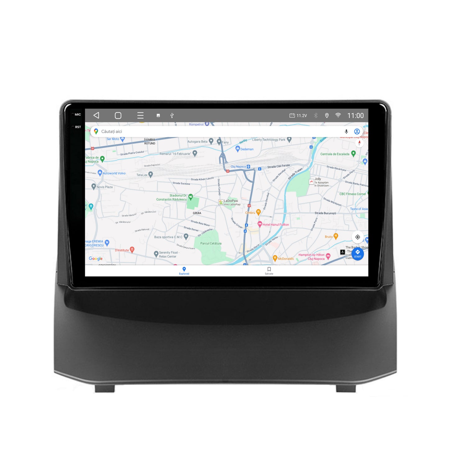 Navigatie 2K HUB64 Ford Fiesta (2009-2012), 8GB RAM, Android, Octacore, Slot Sim 4G, DSP, GPS, Wi-FI, Carplay, Android Auto, USB, Bluetooth, Waze, Touchscreen, 9.5 Inch