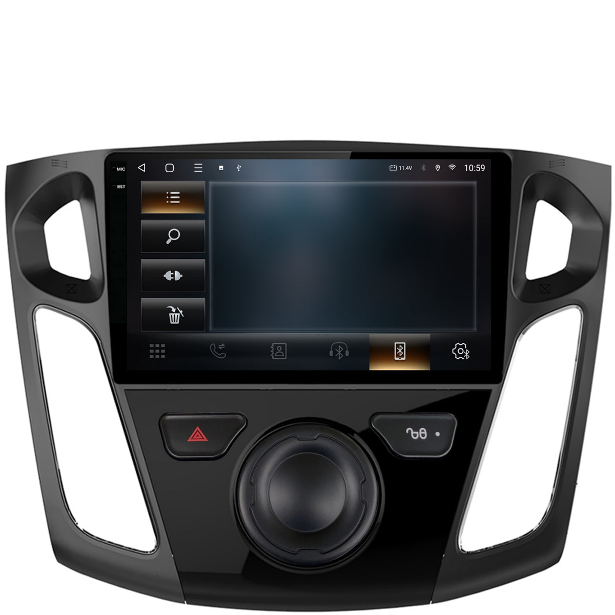 Navigatie 2K HUB64 Ford Focus 3 (2011-2019), 4GB RAM, Android, Octacore, Slot Sim 4G, DSP, GPS, Wi-FI, Carplay, Android Auto, USB, Bluetooth, Waze, Touchscreen, 9.5 Inch