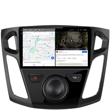 Navigatie 2K HUB64 Ford Focus 3 (2011-2019), 8GB RAM, Android, Octacore, Slot Sim 4G, DSP, GPS, Wi-FI, Carplay, Android Auto, USB, Bluetooth, Waze, Touchscreen, 9.5 Inch