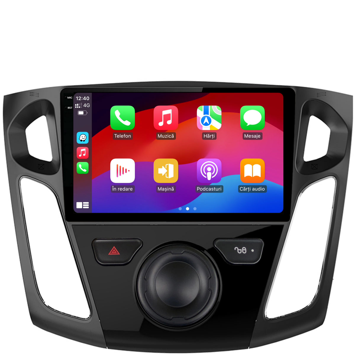 Navigatie 2K HUB64 Ford Focus 3 (2011-2019), 8GB RAM, Android, Octacore, Slot Sim 4G, DSP, GPS, Wi-FI, Carplay, Android Auto, USB, Bluetooth, Waze, Touchscreen, 9.5 Inch