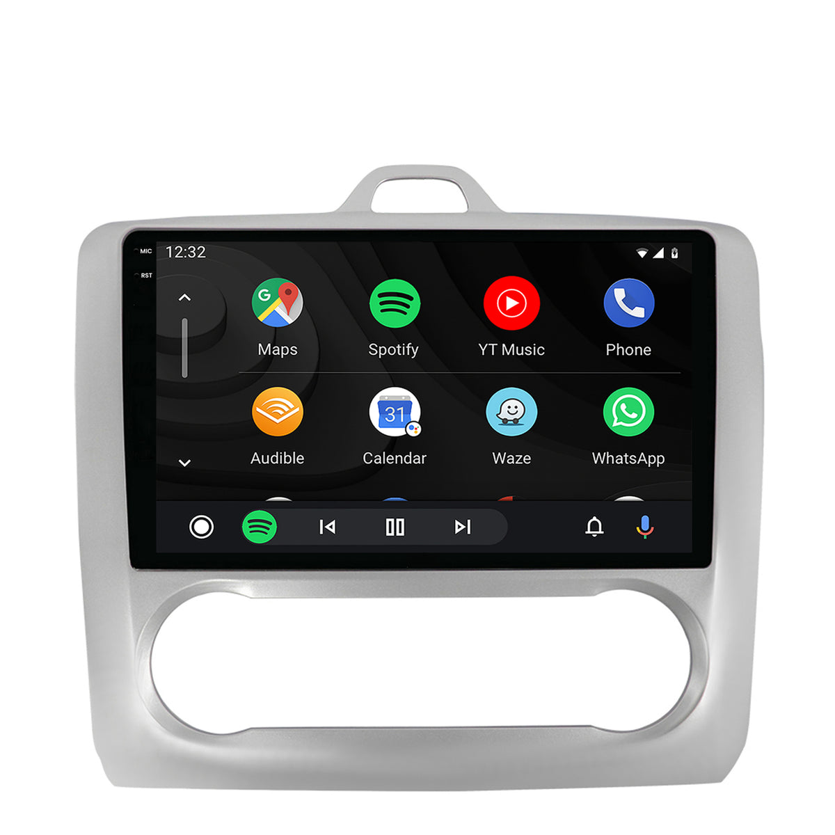 Navigatie 2K HUB64 Ford Focus MK2 (2004-2011) Clima Automata, 4GB RAM, Android, Octacore, Slot Sim 4G, DSP, GPS, Wi-FI, Carplay, Android Auto, USB, Bluetooth, Waze, Touchscreen, 9.5 Inch