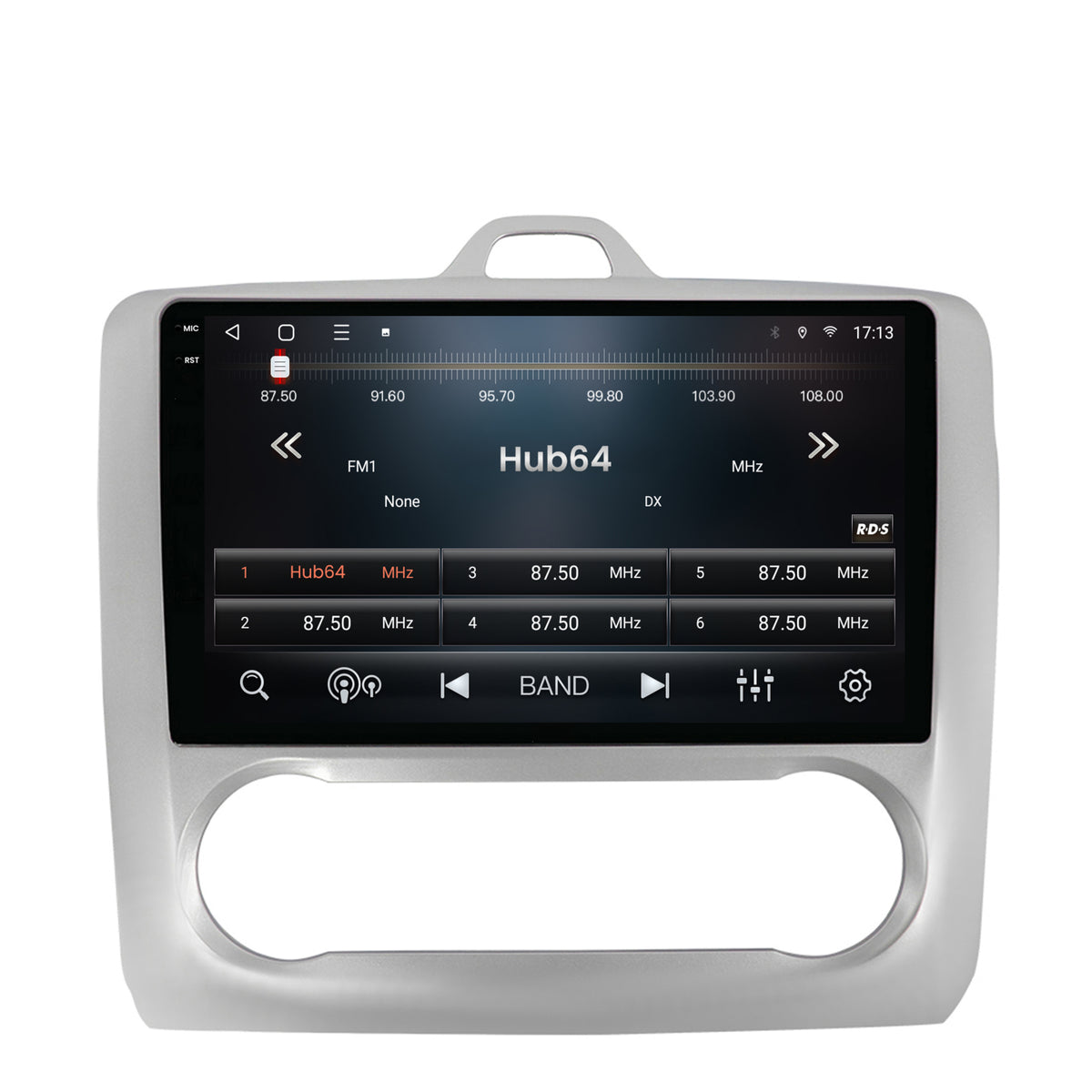 Navigatie 2K HUB64 Ford Focus MK2 (2004-2011) Clima Automata, 4GB RAM, Android, Octacore, Slot Sim 4G, DSP, GPS, Wi-FI, Carplay, Android Auto, USB, Bluetooth, Waze, Touchscreen, 9.5 Inch