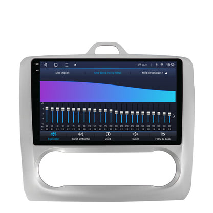 Navigatie 2K HUB64 Ford Focus MK2 (2004-2011) Clima Automata, 4GB RAM, Android, Octacore, Slot Sim 4G, DSP, GPS, Wi-FI, Carplay, Android Auto, USB, Bluetooth, Waze, Touchscreen, 9.5 Inch