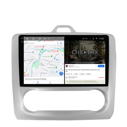 Navigatie 2K HUB64 Ford Focus MK2 (2004-2011), Clima automata, 8GB RAM, Android, Octacore, Slot Sim 4G, DSP, GPS, Wi-FI, Carplay, Android Auto, USB, Bluetooth, Waze, Touchscreen, 9.5 Inch