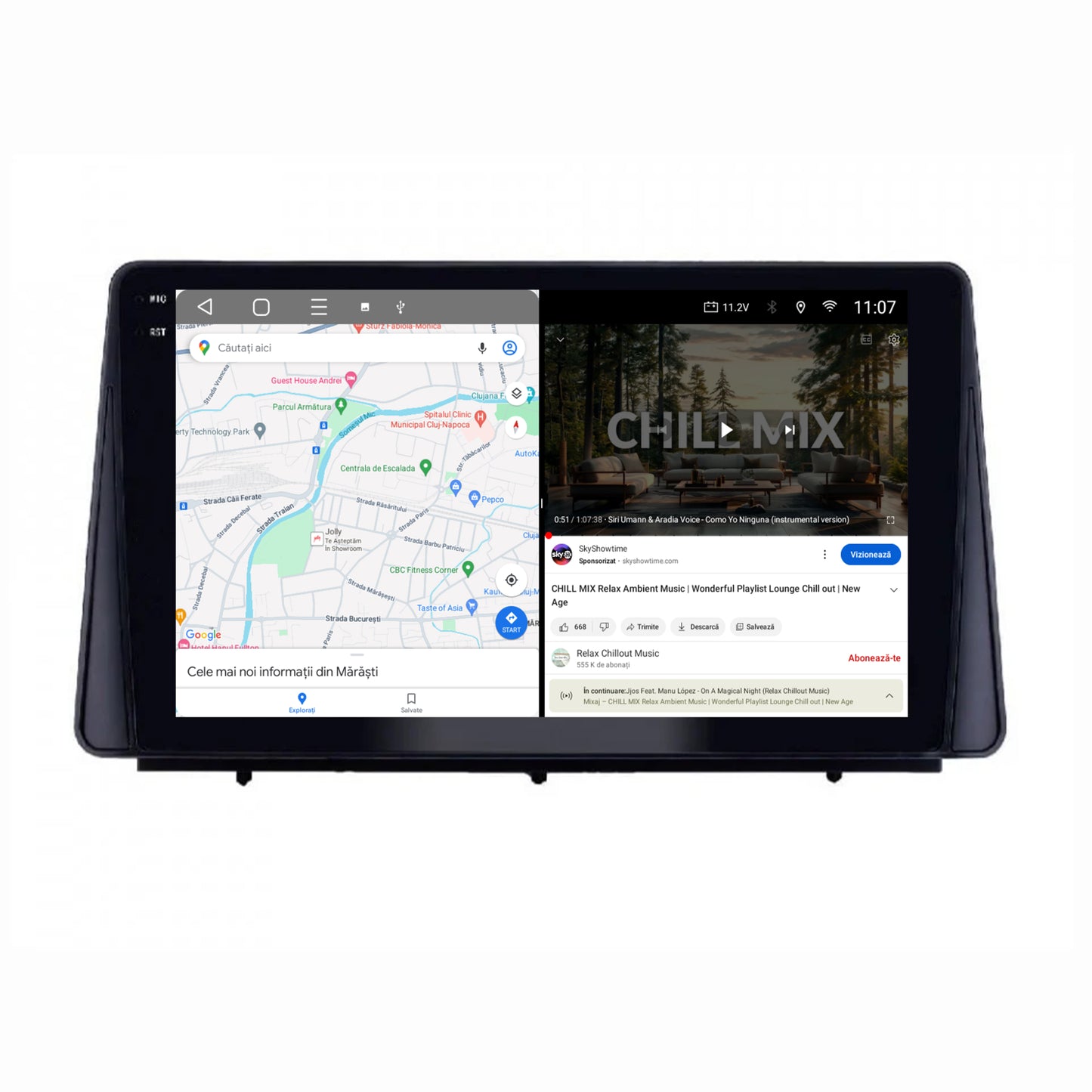 Navigatie 2K HUB64 Ford Focus MK4 (2019+), 4GB RAM, Android, Octacore, Slot Sim 4G, DSP, GPS, Wi-FI, Carplay, Android Auto, USB, Bluetooth, Waze, Touchscreen, 10.36 Inch