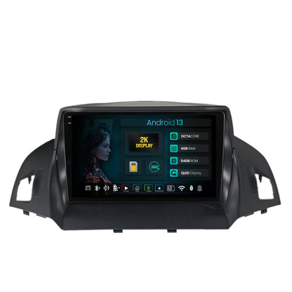 Navigatie 2K HUB64 Ford Kuga / C-Max (2013-2018), 4GB RAM, Android, Octacore, Slot Sim 4G, DSP, GPS, Wi-FI, Carplay, Android Auto, USB, Bluetooth, Waze, Touchscreen, 9.5 Inch