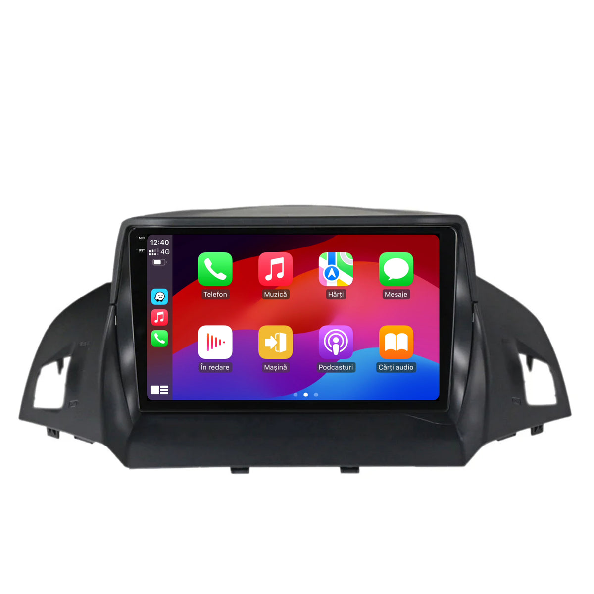 Navigatie 2K HUB64 Ford Kuga / C-Max (2013-2018), 4GB RAM, Android, Octacore, Slot Sim 4G, DSP, GPS, Wi-FI, Carplay, Android Auto, USB, Bluetooth, Waze, Touchscreen, 9.5 Inch