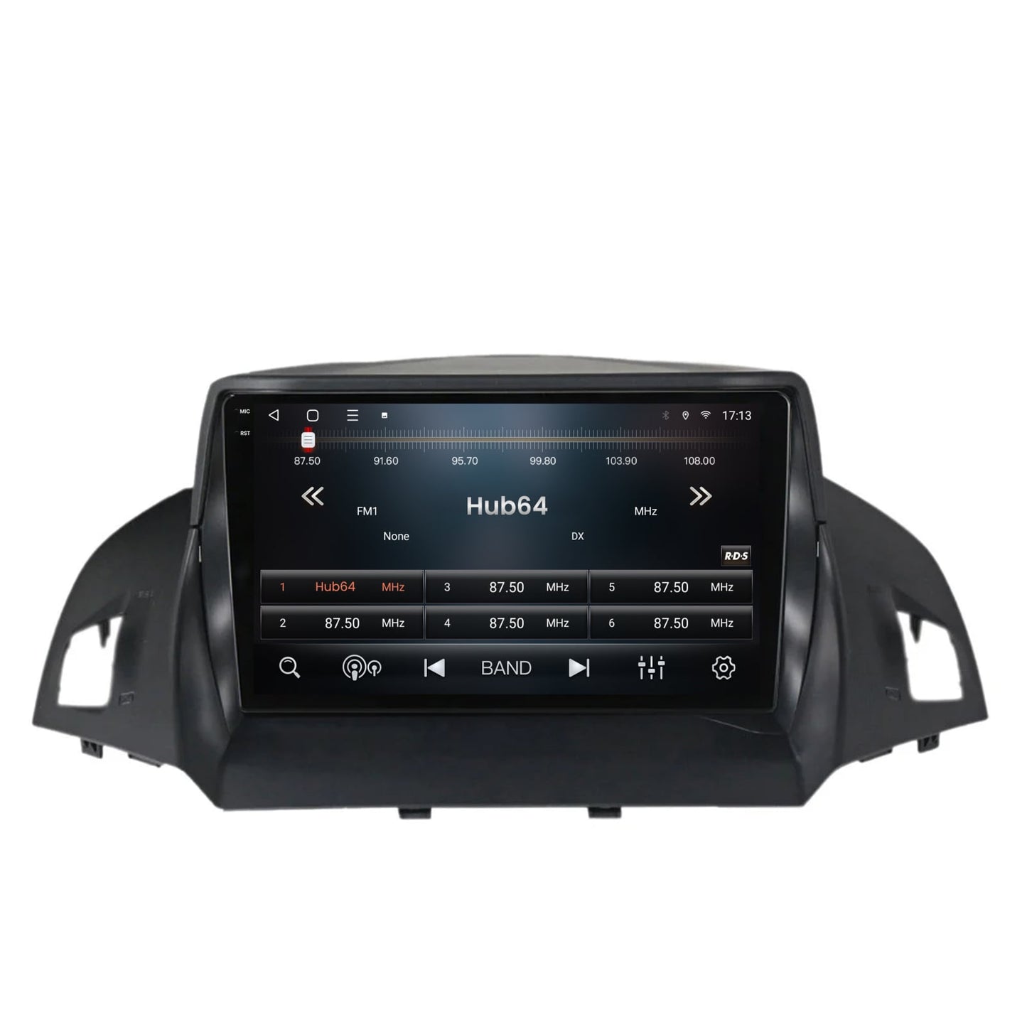 Navigatie 2K HUB64 Ford Kuga / C-Max (2013-2018), 8GB RAM, Android, Octacore, Slot Sim 4G, DSP, GPS, Wi-FI, Carplay, Android Auto, USB, Bluetooth, Waze, Touchscreen, 9.5 Inch