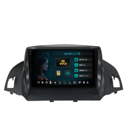 Navigatie 2K HUB64 Ford Kuga / C-Max (2013-2018), 8GB RAM, Android, Octacore, Slot Sim 4G, DSP, GPS, Wi-FI, Carplay, Android Auto, USB, Bluetooth, Waze, Touchscreen, 9.5 Inch