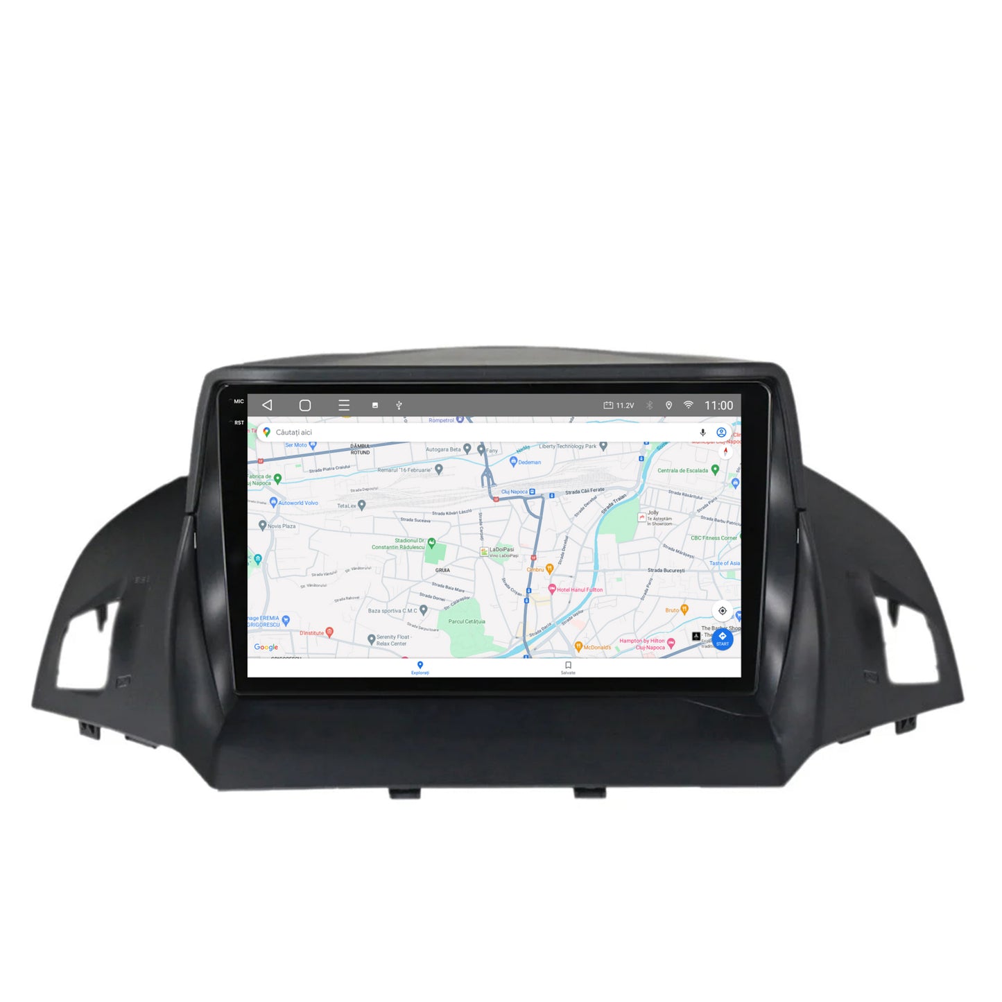 Navigatie 2K HUB64 Ford Kuga / C-Max (2013-2018), 8GB RAM, Android, Octacore, Slot Sim 4G, DSP, GPS, Wi-FI, Carplay, Android Auto, USB, Bluetooth, Waze, Touchscreen, 9.5 Inch