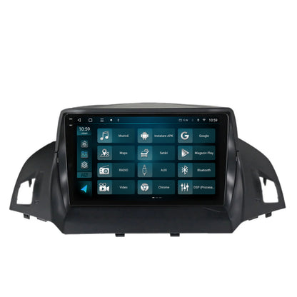 Navigatie 2K HUB64 Ford Kuga / C-Max (2013-2018), 4GB RAM, Android, Octacore, Slot Sim 4G, DSP, GPS, Wi-FI, Carplay, Android Auto, USB, Bluetooth, Waze, Touchscreen, 9.5 Inch