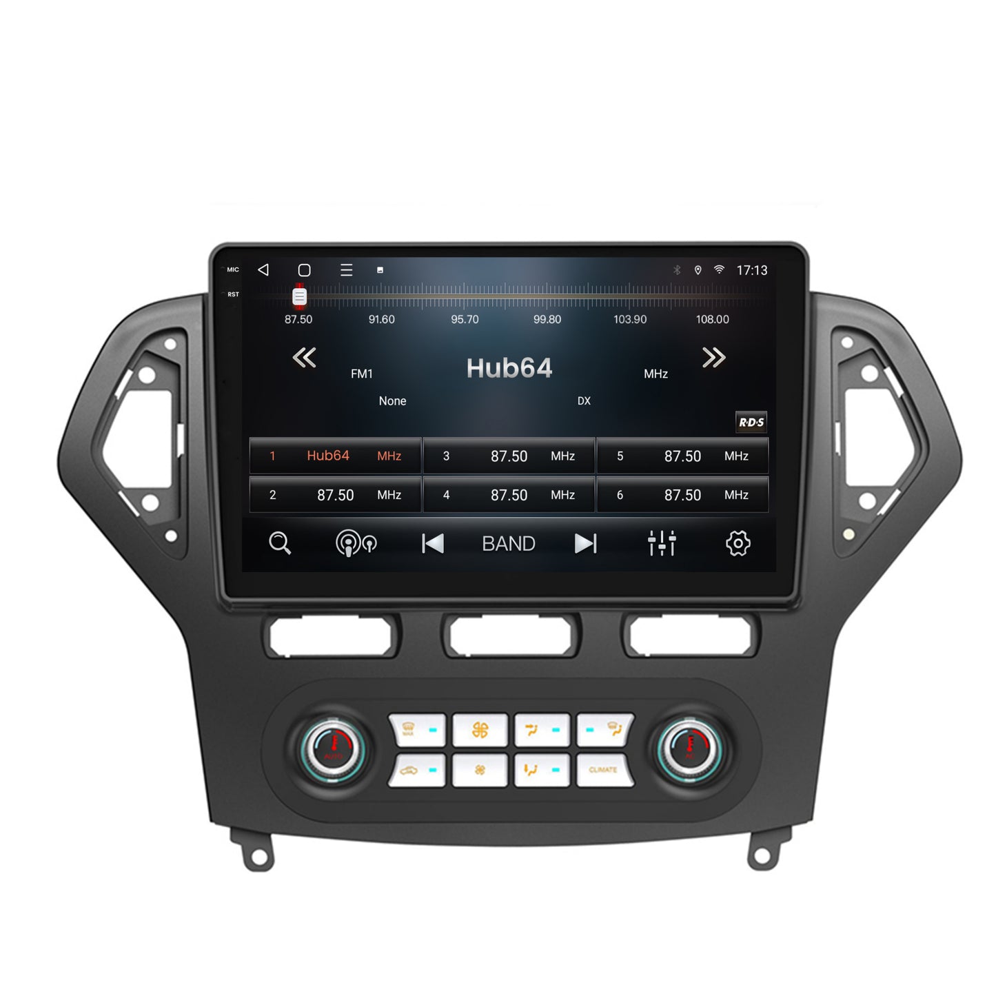 Navigatie 2K HUB64 Ford Mondeo (2007-2010) Clima Automata, 4GB RAM, Android, Octacore, Slot Sim 4G, DSP, GPS, Wi-FI, Carplay, Android Auto, USB, Bluetooth, Waze, Touchscreen, 10.36 Inch