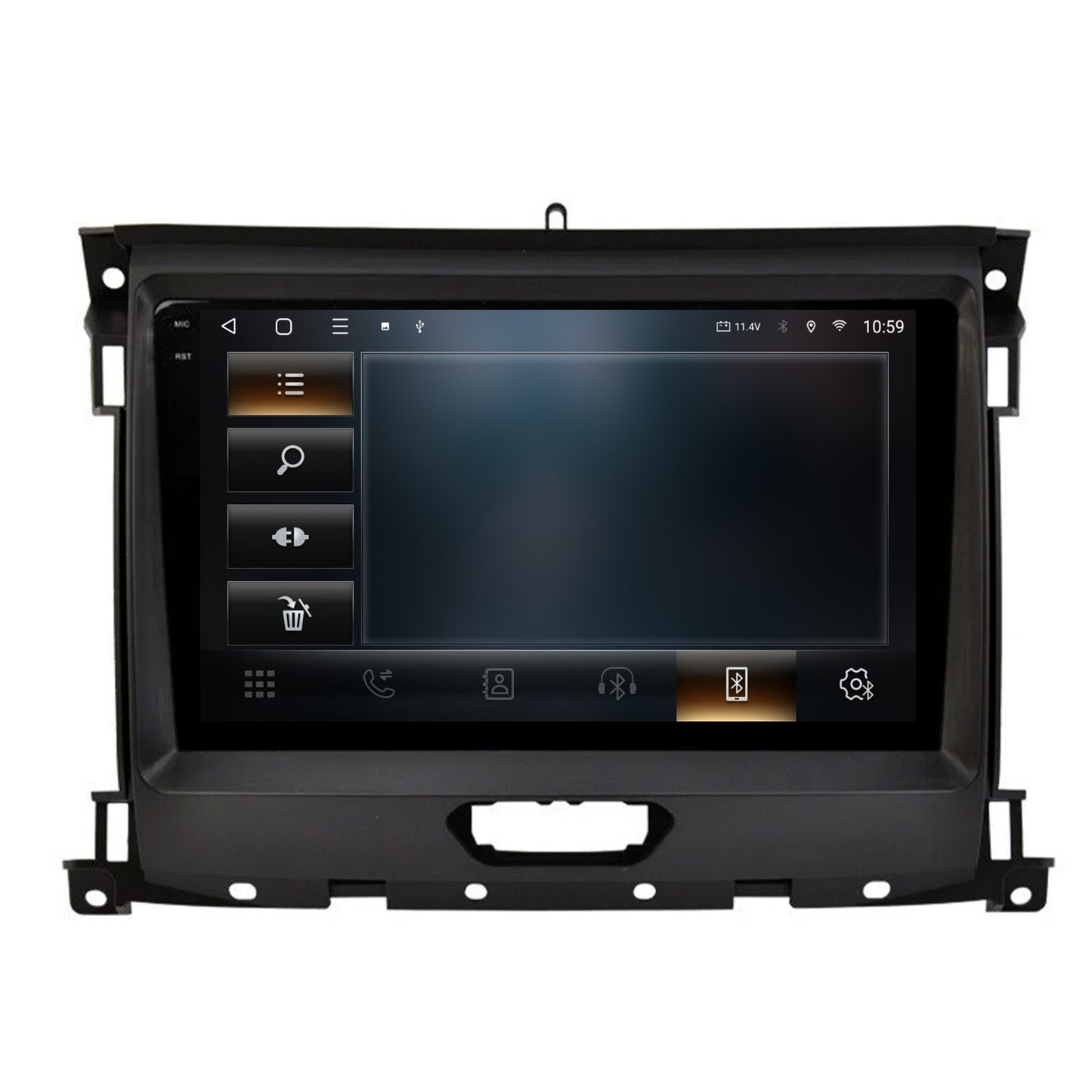 Navigatie 2K HUB64 Ford Ranger (2015-2022), 4GB RAM, Android, Octacore, Slot Sim 4G, DSP, GPS, Wi-FI, Carplay, Android Auto, USB, Bluetooth, Waze, Touchscreen, 9.5 Inch