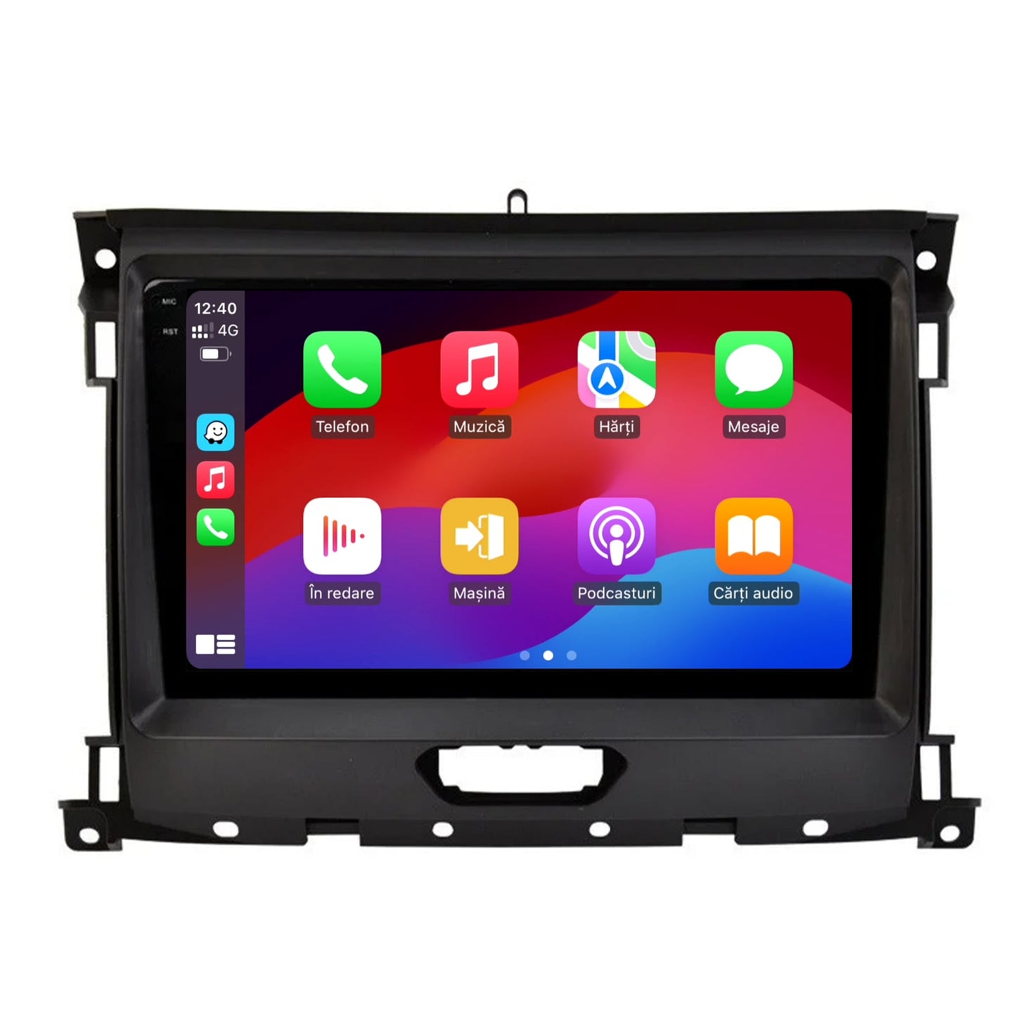 Navigatie 2K HUB64 Ford Ranger (2015-2022), 4GB RAM, Android, Octacore, Slot Sim 4G, DSP, GPS, Wi-FI, Carplay, Android Auto, USB, Bluetooth, Waze, Touchscreen, 9.5 Inch