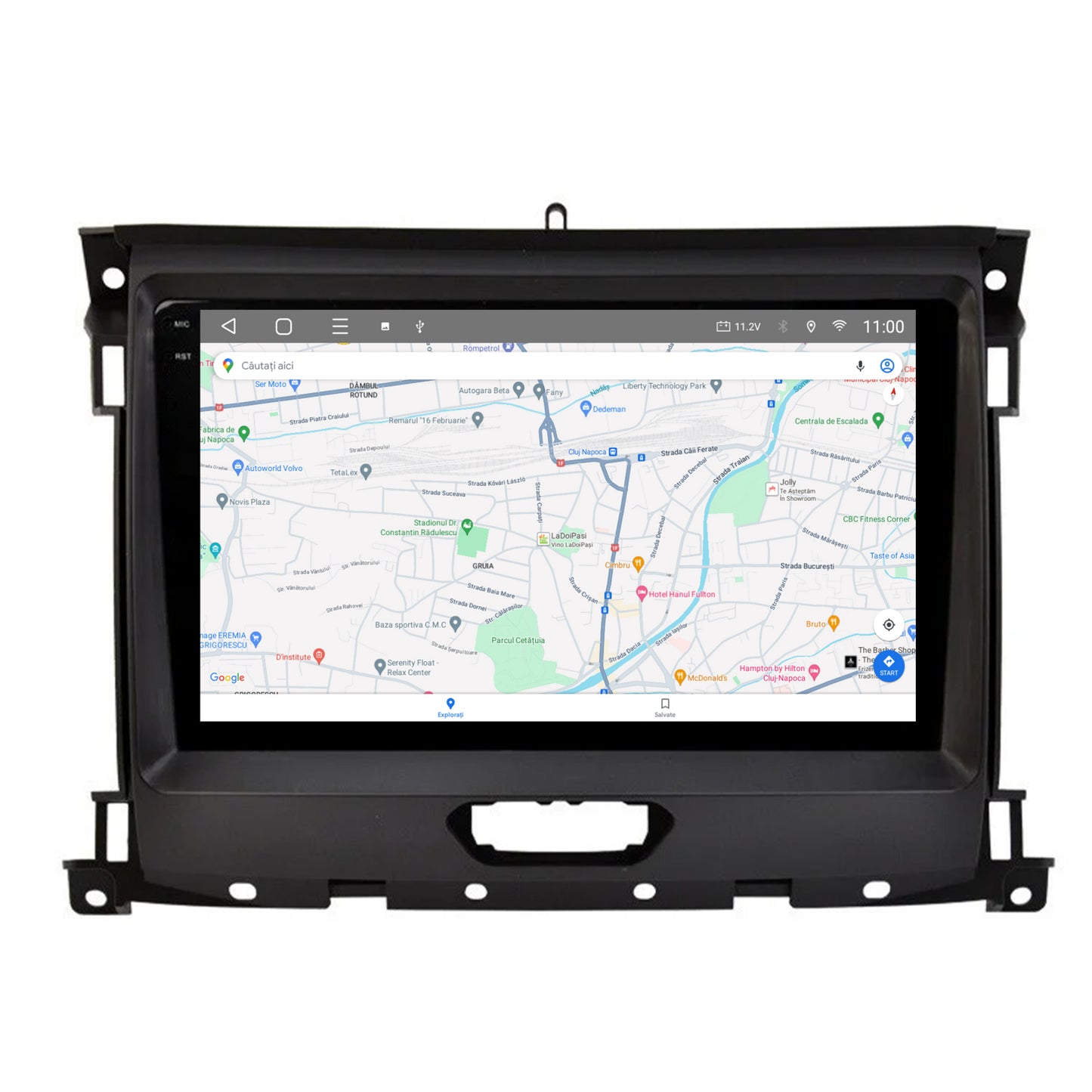 Navigatie 2K HUB64 Ford Ranger (2015-2022), 4GB RAM, Android, Octacore, Slot Sim 4G, DSP, GPS, Wi-FI, Carplay, Android Auto, USB, Bluetooth, Waze, Touchscreen, 9.5 Inch