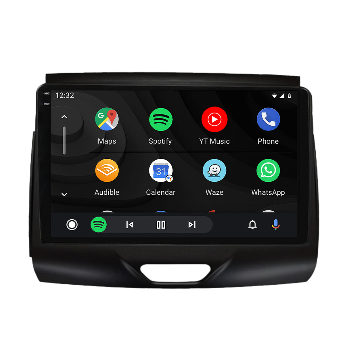Navigatie 2K HUB64 Ford Ranger (2015-2018), 8GB RAM, Android, Octacore, Slot Sim 4G, DSP, GPS, Wi-FI, Carplay, Android Auto, USB, Bluetooth, Waze, Touchscreen, 9.5 Inch