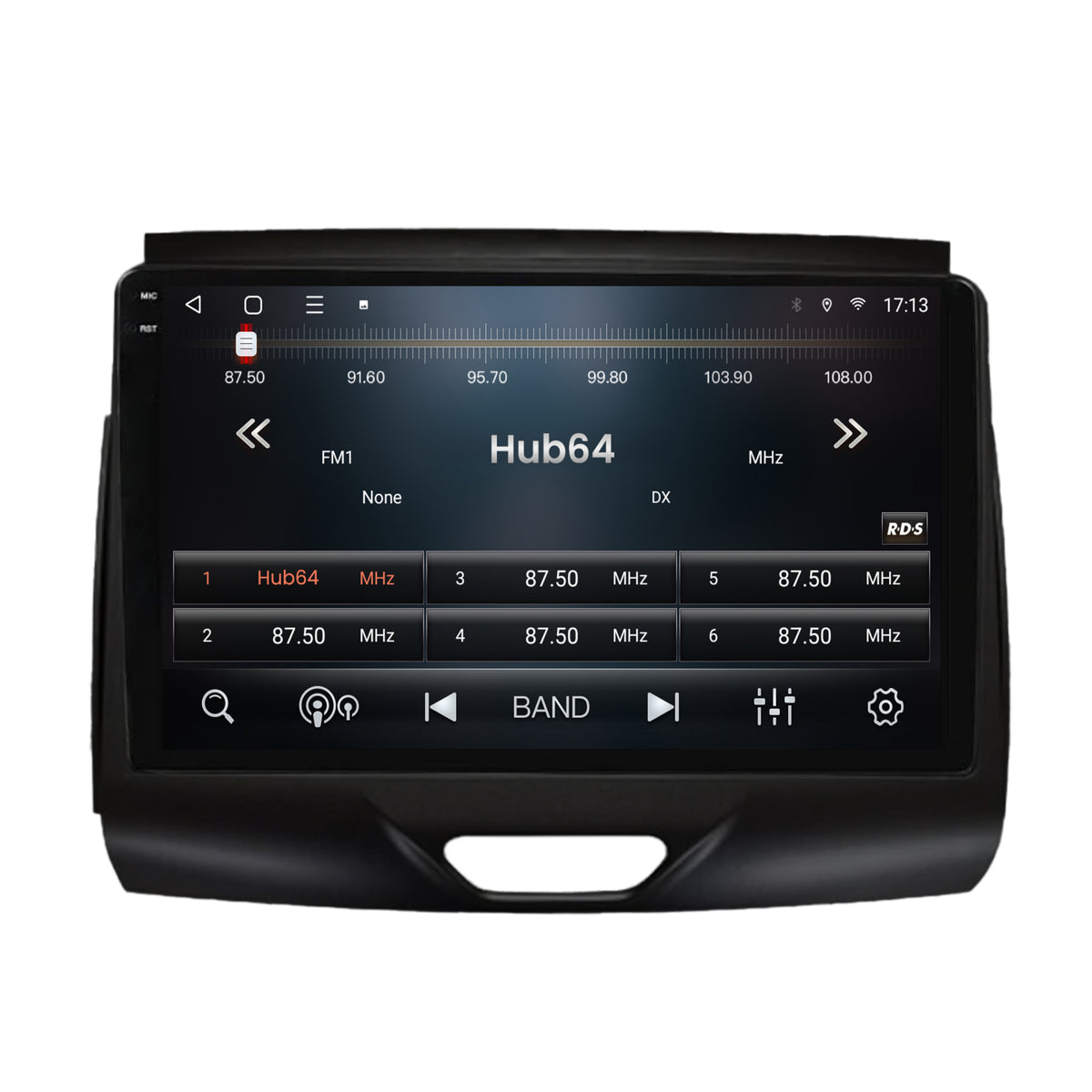 Navigatie 2K HUB64 Ford Ranger (2015-2018), 8GB RAM, Android, Octacore, Slot Sim 4G, DSP, GPS, Wi-FI, Carplay, Android Auto, USB, Bluetooth, Waze, Touchscreen, 9.5 Inch