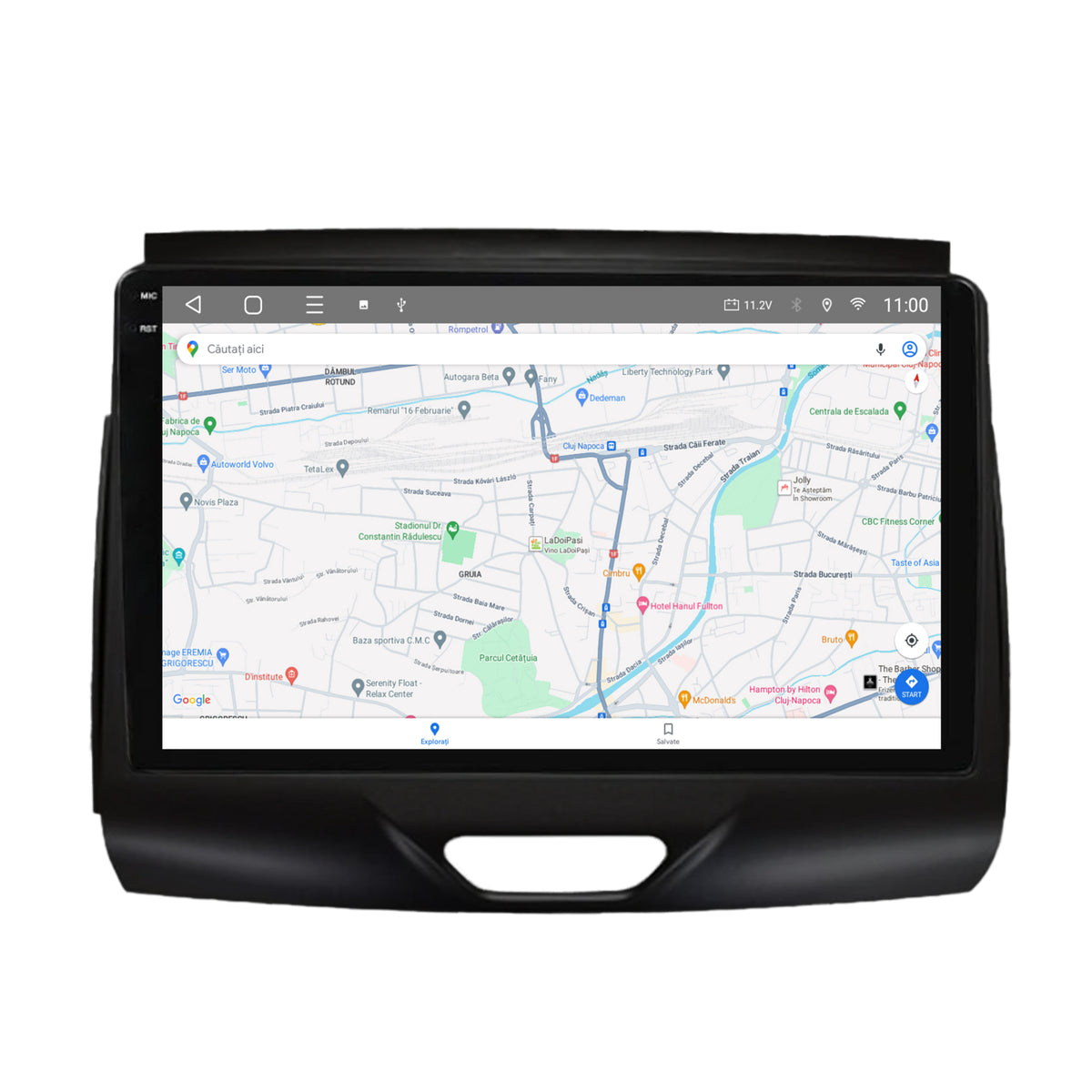 Navigatie 2K HUB64 Ford Ranger (2015-2018), 4GB RAM, Android, Octacore, Slot Sim 4G, DSP, GPS, Wi-FI, Carplay, Android Auto, USB, Bluetooth, Waze, Touchscreen, 9.5 Inch
