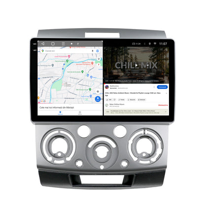 Navigatie 2K HUB64 Ford Ranger / Mazda BT50 (2007-2012), 4GB RAM, Android, Octacore, Slot Sim 4G, DSP, GPS, Wi-FI, Carplay, Android Auto, USB, Bluetooth, Waze, Touchscreen, 9.5 Inch