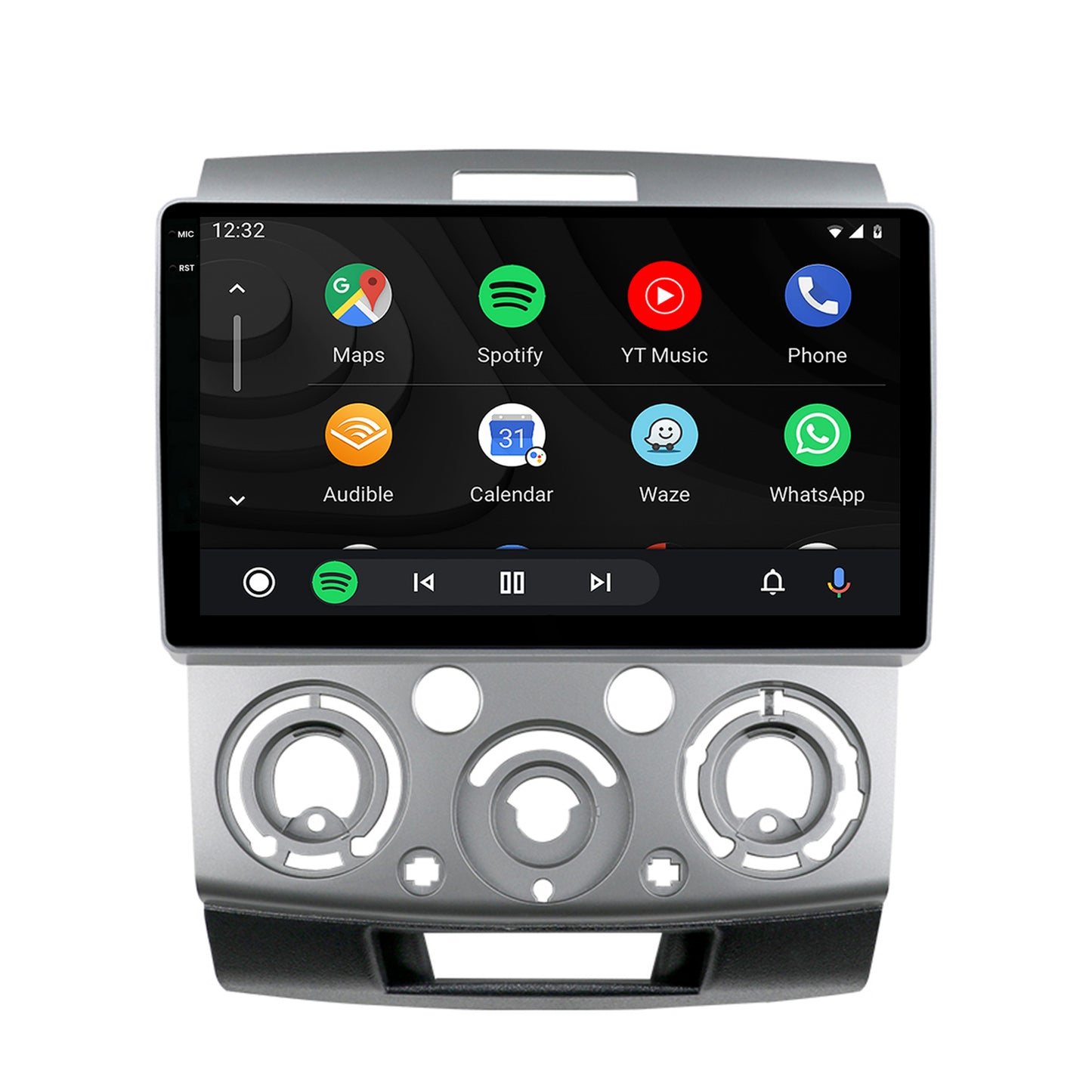 Navigatie 2K HUB64 Ford Ranger / Mazda BT50 (2007-2012), 4GB RAM, Android, Octacore, Slot Sim 4G, DSP, GPS, Wi-FI, Carplay, Android Auto, USB, Bluetooth, Waze, Touchscreen, 9.5 Inch