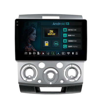 Navigatie 2K HUB64 Ford Ranger / Mazda BT50 (2007-2012), 8GB RAM, Android, Octacore, Slot Sim 4G, DSP, GPS, Wi-FI, Carplay, Android Auto, USB, Bluetooth, Waze, Touchscreen, 9.5 Inch