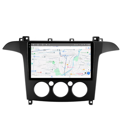Navigatie 2K HUB64 Ford S-MAX (2006-2015) Clima Manuala, 8GB RAM, Android, Octacore, Slot Sim 4G, DSP, GPS, Wi-FI, Carplay, Android Auto, USB, Bluetooth, Waze, Touchscreen, 9.5 Inch